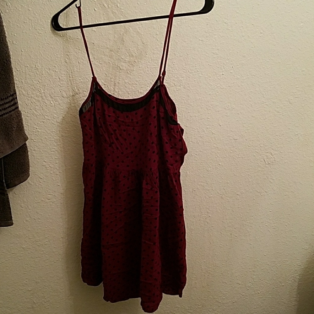 Forever 21 black and red polka dot dress